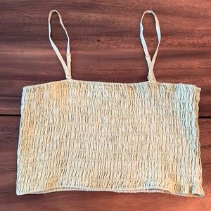 ATM cropped tank light green brand new! Sz Medium Linen